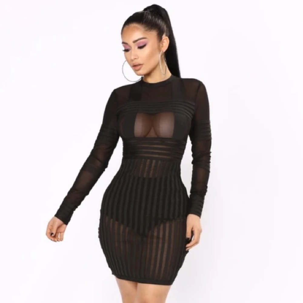 🆕 sexy mesh dress fashion nova